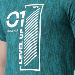 Force NXT Super Combed Cotton Mens Round Neck Pack of 2 Printed T-Shirt