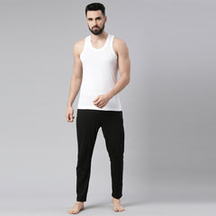 Super Combed Cotton Mens Pack Of 4 White Vest