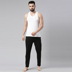Super Combed Cotton Mens Pack Of 8 White Vest
