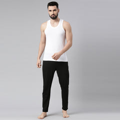 Super Combed Cotton Mens White Vest