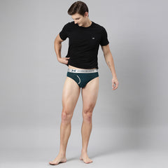 Premium Supima Cotton Four Way Stretch way Mens Pack of 2 Solid Brief