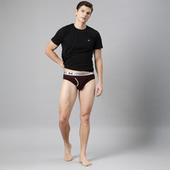 Premium Supima Cotton Four Way Stretch way Mens Pack of 2 Solid Brief