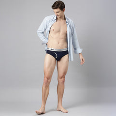 Premium Supima Cotton Four Way Stretch  Mens Solid Brief