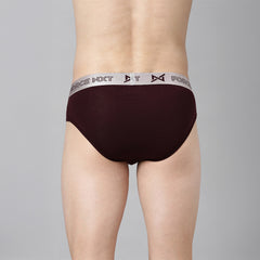 Premium Supima Cotton Four Way Stretch way Mens Pack of 2 Solid Brief