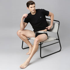 Premium Supima Cotton Four Way Stretch way Mens Pack of 2 Solid Brief