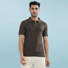 Force NXT Super Combed Cotton Mens Collared Polo Solid T-Shirt