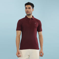 Force NXT Super Combed Cotton Mens Collared Polo Solid T-Shirt