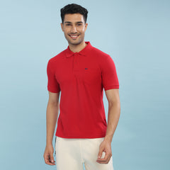 Force NXT Super Combed Cotton Mens Collared Polo Solid T-Shirt