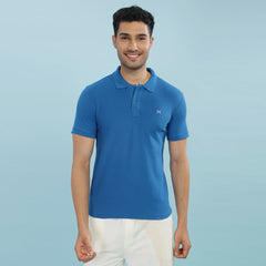 Force NXT Super Combed Cotton Mens Collared Polo Solid T-Shirt