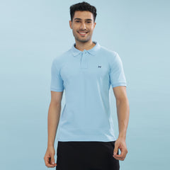 Force NXT Super Combed Cotton Mens Collared Polo Solid T-Shirt