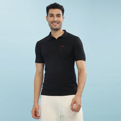 Force NXT Super Combed Cotton Mens Collared Polo Solid T-Shirt