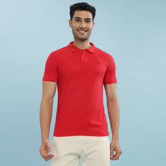 Force NXT Super Combed Cotton Mens Collared Polo Solid T-Shirt