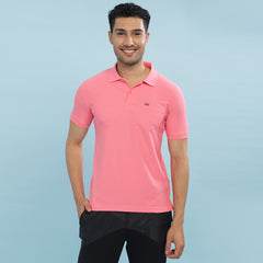 Force NXT Super Combed Cotton Mens Collared Polo Solid T-Shirt