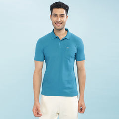 Force NXT Super Combed Cotton Mens Collared Polo Solid T-Shirt