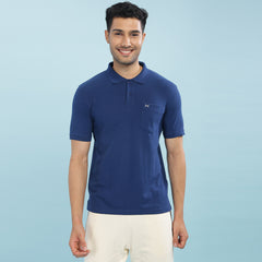 Force NXT Super Combed Cotton Mens Collared Polo Solid T-Shirt