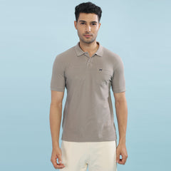 Force NXT Super Combed Cotton Mens Collared Polo Solid T-Shirt