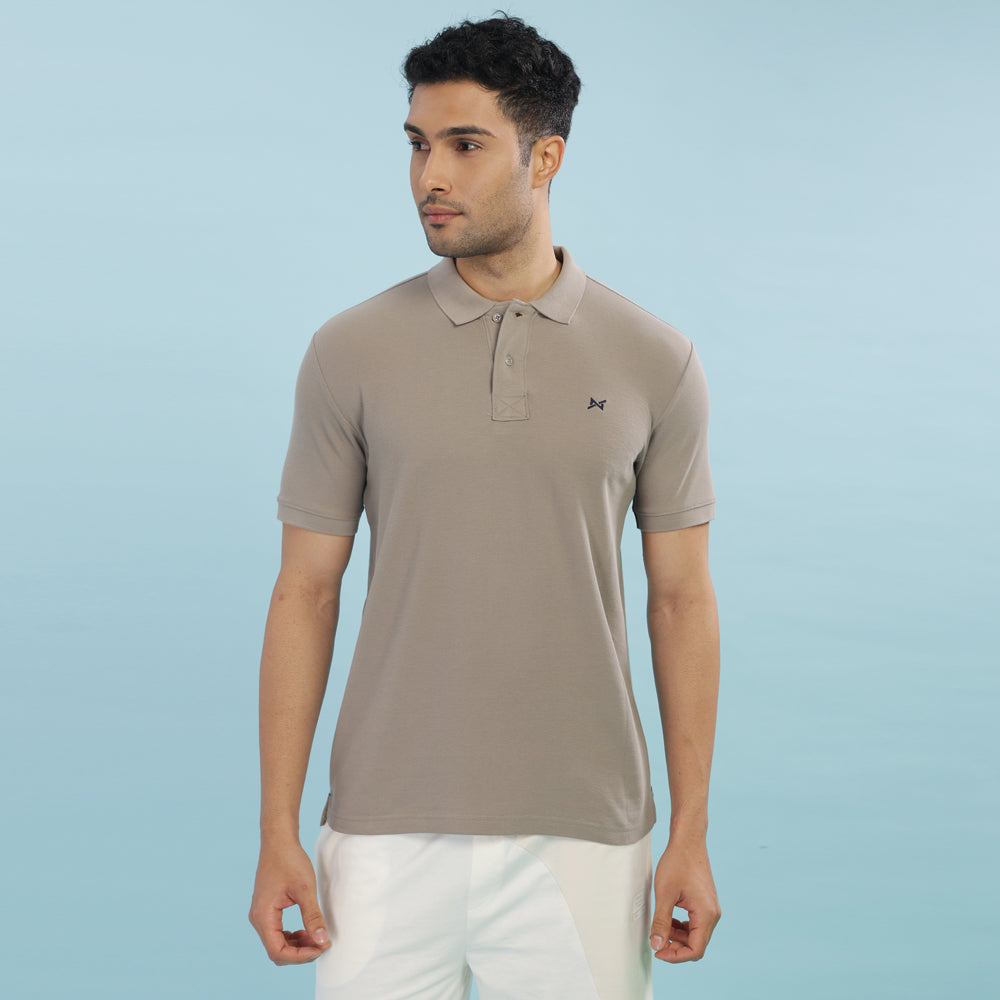 Force NXT Super Combed Cotton Mens Collared Polo Solid T-Shirt