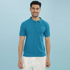 Force NXT Super Combed Cotton Mens Collared Polo Solid T-Shirt