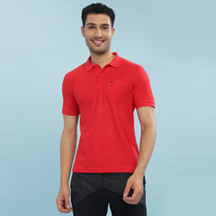 Force NXT Super Combed Cotton Mens Collared Polo Solid T-Shirt