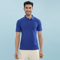 Force NXT Super Combed Cotton Mens Collared Polo Solid T-Shirt