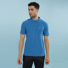 Force NXT Super Combed Cotton Mens Collared Polo Solid T-Shirt
