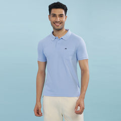 Force NXT Super Combed Cotton Mens Collared Polo Solid T-Shirt