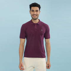 Force NXT Super Combed Cotton Mens Collared Polo Solid T-Shirt