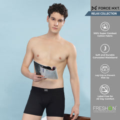 Super Combed Cotton Soft  Mens Pack of 3 Solid Trunk