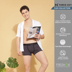 Super Combed Cotton Four Way Stretch Mens Striped Trunk