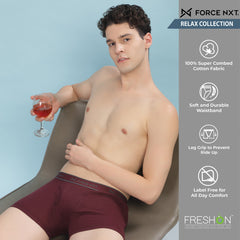 Super Combed Cotton Soft Rib Men Pack of 2 Solid Trunk