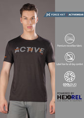 Anti Viral Anti Odour Cool Mens Round Neck Pack Of 2 Sports Printed T-Shirt