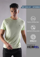 Anti Viral Anti Odour Cool Mens Round Neck Pack Of 2 Sports Printed T-Shirt
