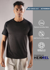 Anti Viral Anti Odour Cool Mens Round Neck Pack Of 2 Sports Printed T-Shirt