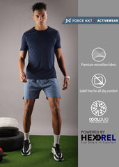 Anti Viral Anti Odour Cool Mens Round Neck Pack Of 2 Sports Printed T-Shirt