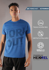 Anti Viral Anti Odour Cool Mens Round Neck Pack Of 2 Sports Printed T-Shirt