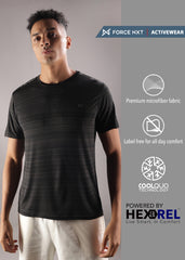 Anti Viral Anti Odour Cool Mens Round Neck Pack Of 3 Sports Printed T-Shirt