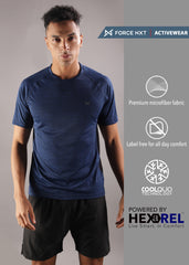 Anti Viral Anti Odour Cool Mens Round Neck Pack Of 2 Sports Printed T-Shirt