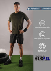 Anti Viral Anti Odour Cool Mens Round Neck Pack Of 2 Sports Printed T-Shirt