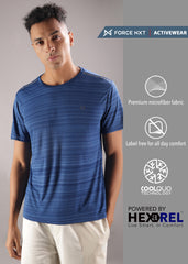 Anti Viral Anti Odour Cool Mens Round Neck Pack Of 2 Sports Printed T-Shirt
