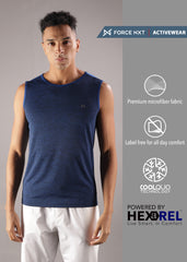 Anti Viral Anti Odour Cool Mens Pack Of 2 Sports Muscle T-Shirt