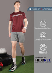 Anti Viral Anti Odour Cool Mens Round Neck Pack Of 2 Sports Printed T-Shirt