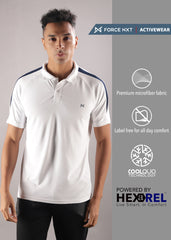 Anti Viral Anti Odour Cool Mens Collared Polo Sports Solid T-Shirt