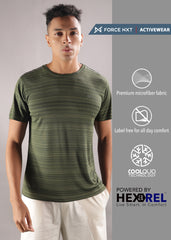 Anti Viral Anti Odour Cool Mens Round Neck Pack Of 2 Sports Printed T-Shirt