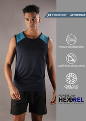 Anti Viral Anti Odour Cool Mens Pack Of 2 Sports Muscle T-Shirt