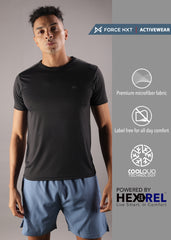 Anti Viral Anti Odour Cool Mens Round Neck Pack Of 2 Sports Printed T-Shirt