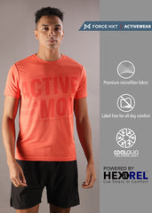 Anti Viral Anti Odour Cool Mens Round Neck Pack Of 2 Sports Printed T-Shirt