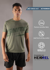 Anti Viral Anti Odour Cool Mens Round Neck Pack Of 2 Sports Printed T-Shirt