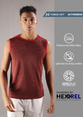 Anti Viral Anti Odour Cool Mens Pack Of 3 Sports Muscle T-Shirt