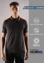 Anti Viral Anti Odour Cool Mens Collared Polo Sports Solid T-Shirt