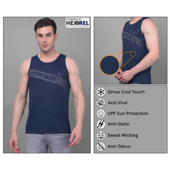 Anti Viral Anti Odour Cool Mens Pack of 3 Tank Top Sports  Vest